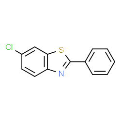 ChemSpider 2D Image | 6-Chloro-2-phenyl-1,3-benzothiazole | C13H8ClNS