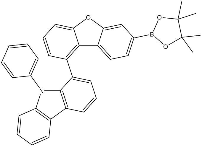 9-phenyl-1-(7-(4,4,5,5-tetramethyl-1,3,2-dioxaborolan-2-yl)dibenzo[b,d]furan-1-yl)-9H-carbazole