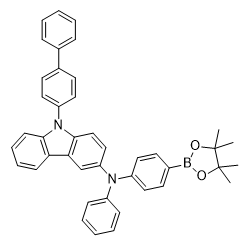 9-([1,1'-biphenyl]-4-yl)-N-phenyl-N-(4-(4,4,5,5-tetramethyl-1,3,2-dioxaborolan-2-yl)phenyl)-9H-carba