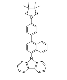 9-(4-(4-(4,4,5,5-tetramethyl-1,3,2-dioxaborolan-2-yl)phenyl)naphthalen-1-yl)-9H-carbazole