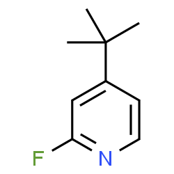 ChemSpider 2D Image | 4-(1,1-Dimethylethyl)-2-fluoropyridine | C9H12FN