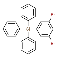 ChemSpider 2D Image | (3,5-Dibromophenyl)triphenylsilane | C24H18Br2Si