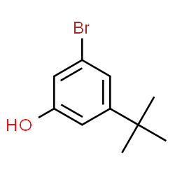 ChemSpider 2D Image | 3-Bromo-5-(2-methyl-2-propanyl)phenol | C10H13BrO