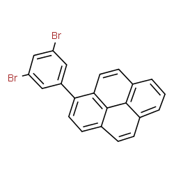 ChemSpider 2D Image | 1-(3,5-Dibromophenyl)pyrene | C22H12Br2