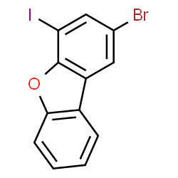 ChemSpider 2D Image | 2-Bromo-4-iododibenzo[b,d]furan | C12H6BrIO