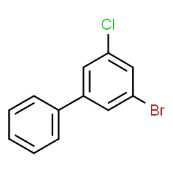 ChemSpider 2D Image | 3-Bromo-5-chlorobiphenyl | C12H8BrCl